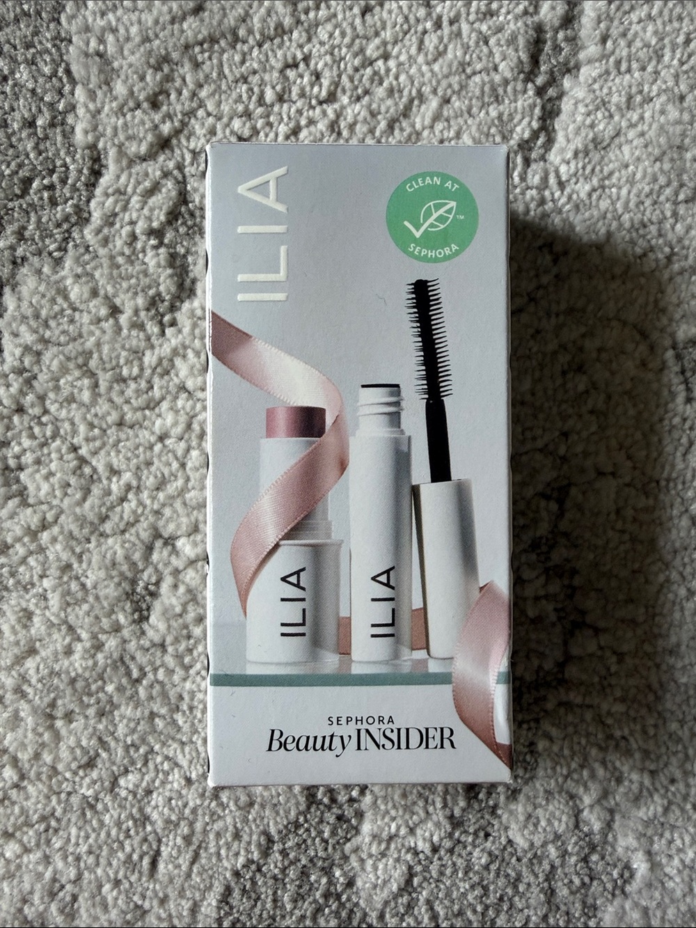 ILIA Mascara and Lip Duo in White and Pink